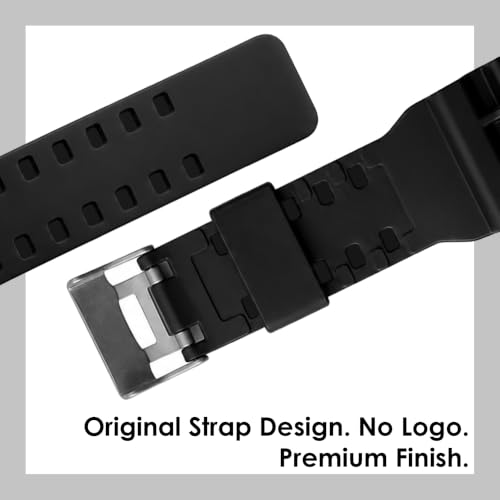 Image of DBLACK ''CDS3'' 16MM Resin Watch Strap / / Best Replacement, Compatible Strap with CASI0 Gshock GD-120, GA-100, GA-110, GA-100C & Other Model Watches