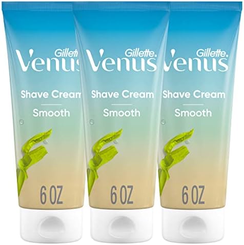 Gillette Venus Smooth plus Olay Shaving Cream for Women, 3 Count, 6 oz