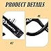 Aosekaa 1 Pair Bike Brake Lever Bicycle Brake Handle Direct Replaces Sturdy Universal Accessory Easy to Install Professional 22.2mm, Black