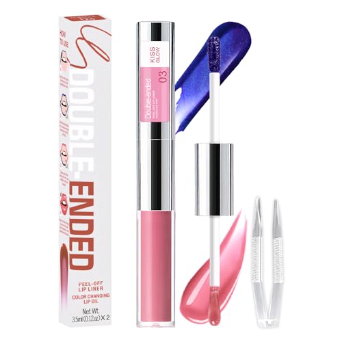 JUAAZIN 2-in-1 Peach Pink Lip Stain Peel Off & Hydrating