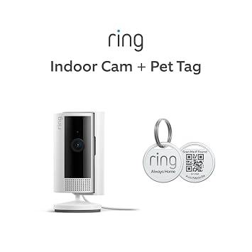 42% off: Ring Indoor Cam (2nd Gen), White with Ring Pet Tag