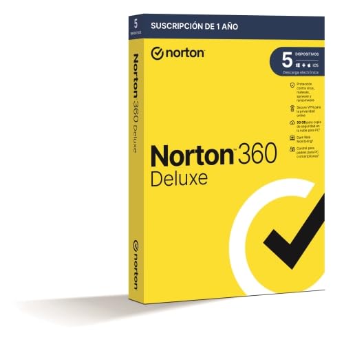 Antivirus con protección para 5 Dispositivos, Almacenamiento de 50GB, Control Parental, monitoreo...