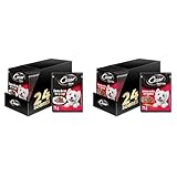 Cesar Alimento Húmedo Perros Adultos Carne Res Jugo 24x75g + Res Vegetales 24x75g