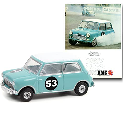 1967 Morris S #53 Baby Blue modelo 1/64 Diecast miniatura 2