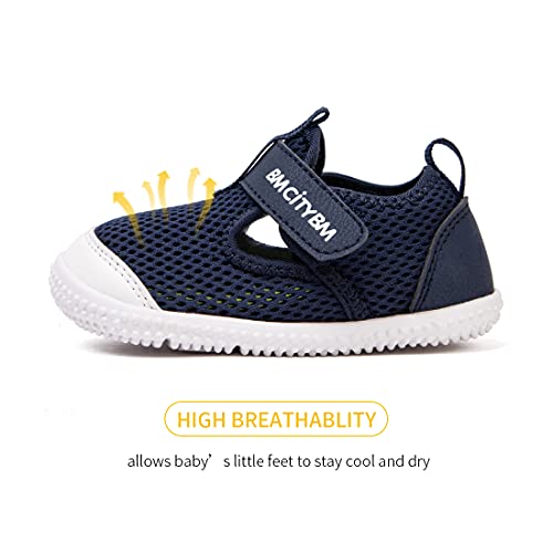 Image of BMCiTYBM Baby Sneakers Girls Boys Lightweight Breathable Mesh First Walkers Shoes 6-24 Months