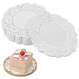 Gsbnjuy 200 Pcs Paper Doilies, 3.5 Inch Lace Doilies Paper Round Disposable Placemats White-Doilies for Party Table Crafts Cakes Desserts Tableware Fried Food Wedding Party Tableware Decor