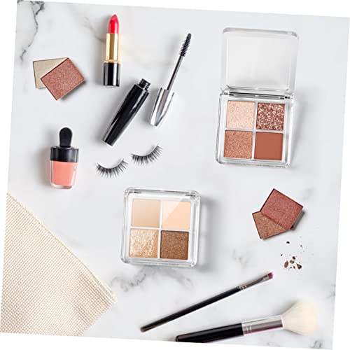 Mikinona 10Pcs Refillable Empty Eyeshadow Palette Compact Case for Blush Powder Lipstick Lightweight Portable Cosmetic Storage Box for Travel