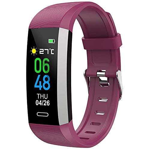 Preisvergleich Produktbild GKPLY Fitness Tracker Smart Watch Temperaturmessung Smart Bracelet Herzfrequenzmesser Kalorien Schrittzähler IP67 wasserdichte Sport Activity Tracker Uhr