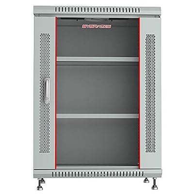 15U Wall Mount Server Rack Cabinet 19 Network Rack Enclosure, 24 Deep Data Rack Cabinet with Fan, PDU & Shelf for IT Equipment, Switches and Patch Panel
