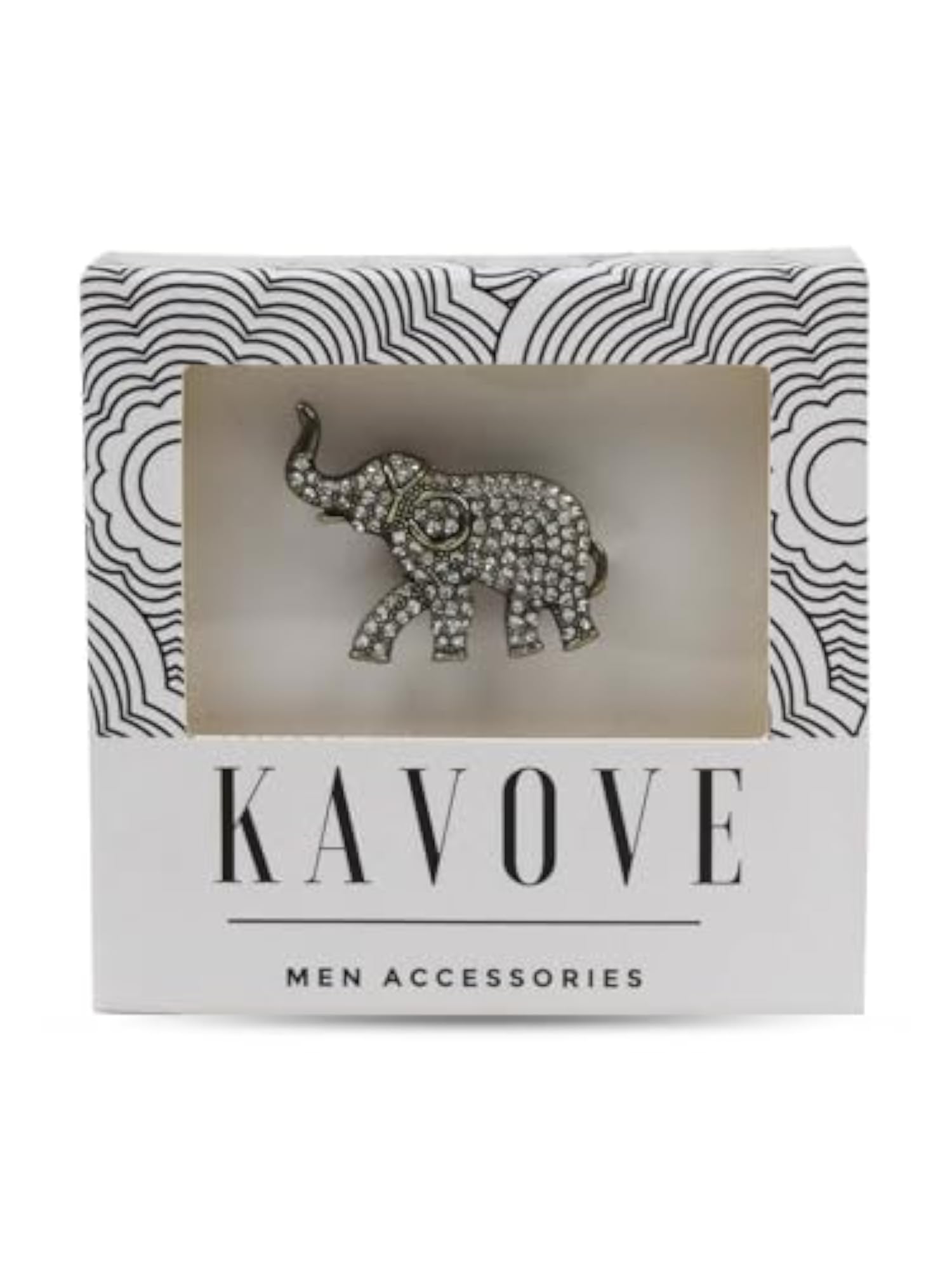 Men's Baby Elephant White Colour Brooch