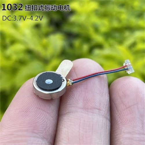 Moteur de vibration CC 1032 3.7V type bouton plat 10x3.2mm pour mini projet