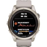 Garmin Fenix 7S Pro Solar, Sapphire, Soft Gold Steel, Light Sand Bundle with 2 Year Enhanced Protection Pack