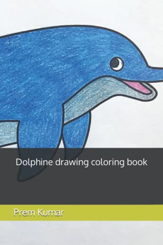 Dolphine drawing coloring book