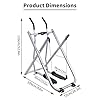 LADECNERHT Air Walker Exercise Machine, Elliptical Cross Trainer, Compact Full-Body Exerciser, Home Cross-Training for Arm/Leg, Low Impact Cardio Workout Machine for Home, Gym, Office