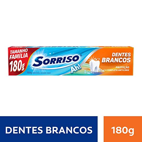 Creme Dental Sorriso Dentes Brancos 180g Promo Tamanho Família 180g