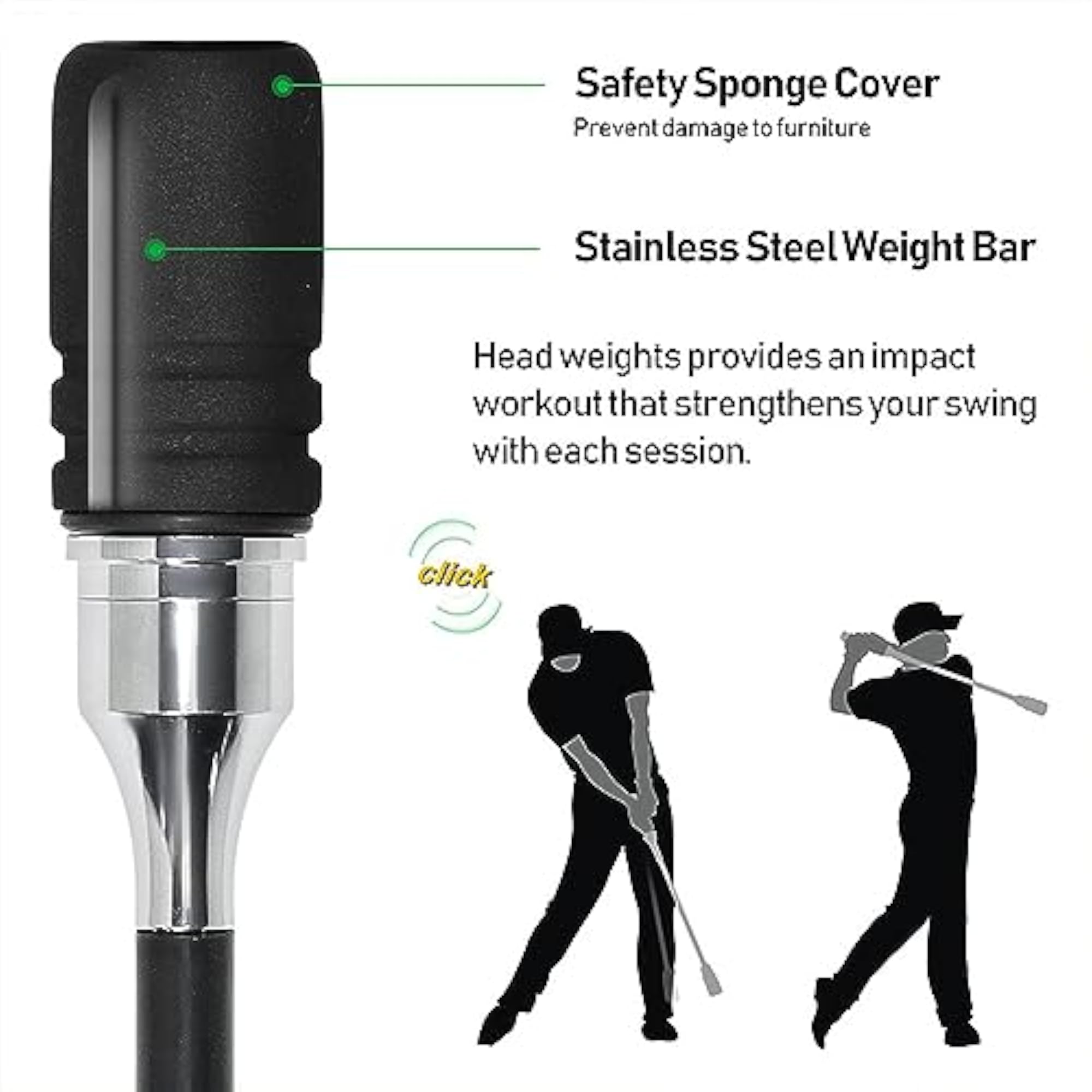 Golf Swing Trainer Warm Up Rod for Speed Training