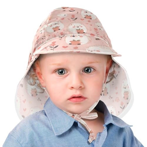 Hedgehogs Cute Cartoon Unisex Baby Beach Hat Boys Hat Toddler Girl UV Protection Wide Brim Traveling Camping2