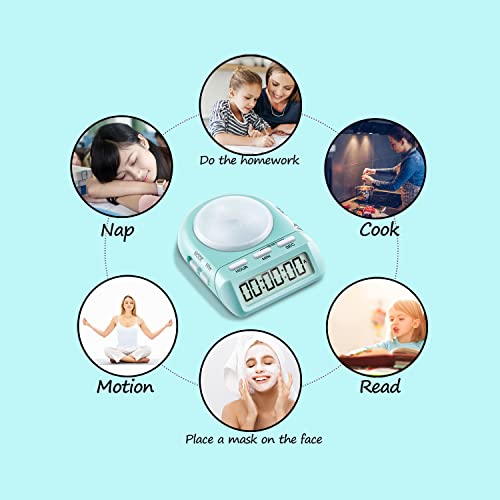 Ygoyqeut Large Button Silent & Lock Functions Dight Timer thumb #4