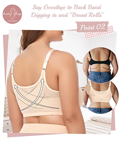 Post Surgical Bra Front Closure Bras for Women Back Support Posture Corrector Bras Full Coverage Surgical Bras Front Closure Post Surgery Mastectomy Bras Post Op Bra After Breast Augmentation - Image 4