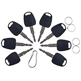 Demfec 8 PCS Ignition Keys F900 Compatible with Doosan Excavators K1009605B fits Bobcat E80 mini excavator for Daewoo Excavators