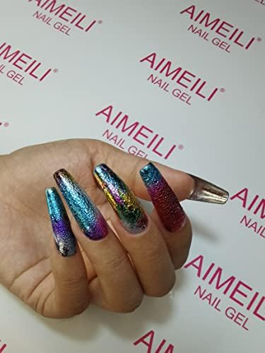 AIMEILI 2PCS Nail Foil Glue 15ml Nail Art Foil Transfer Glue for Foil Stickers Transfer Glue Gel Nail Art DIY UV LED Cure Needed