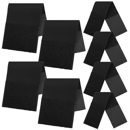 Eurzom 8 Pcs Extender Shoulder and Waist Straps Set Elastic Pack Vest Belt Extender Decompression Replacement Straps with Hook and Loop Compatible with Tactical Vest Body Back Knee Ankle Leg