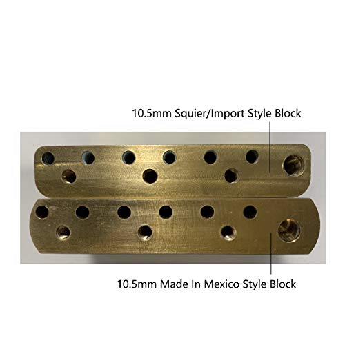 Musiclily Ultra 10,5mm Latão 40mm Padrão Bloco de Tremolo Ponte para Guitarra Import