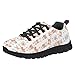 GLUDEAR Girls Running Shoes Mesh Fitness Shoe Indoor Training Sneaker Lightweight Outdoor Sports Athletic Tennis Shoes,Dogs Flower,13 US