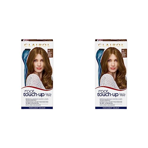 Clairol Root Touch-Up Permanent Hair Dye, 6G Light Golden Brown (Pack of 2)