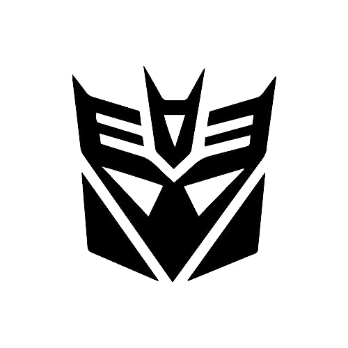 Decepticon Helmet Sticker Vinyl Decal Notebook Car Window Laptop 5x 4.75 (Black)