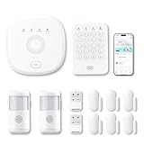 PGST Home Security Systems 12-Piece Kit (Newest Model),WiFi+GSM/4G with Mobile App Control and Alerts Wireless Smart Home or Business Security System,No Monthly Fees,Works with Alexa, Smart Life/Tuya
