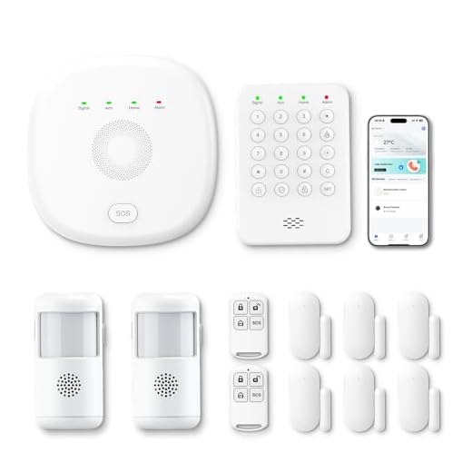 PGST Home Security Systems 12-Piece Kit (Newest Model),WiFi+GSM/4G with Mobile App Control and Alerts Wireless Smart Home or Business Security System,No Monthly Fees,Works with Alexa, Smart Life/Tuya