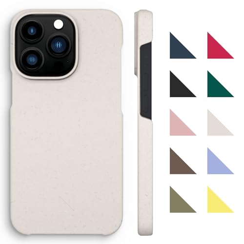 agood company Plant-Based Eco Phone Case, iPhone 13 Pro Case - Biodegradable Phone Case - Slim & Protective - Plastic Free, Zero Waste, Eco Friendly Phone Case - Vanilla White