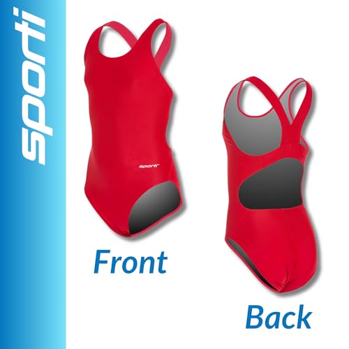 Image of Sporti Wide Strap Athletic One Piece Swimsuit for Women - Graphic Design Pattern - Swim Team Bathing Swimsuit for Competiton