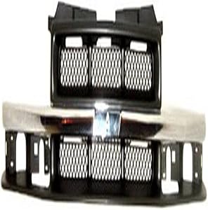 Sherman Replacement Part Compatible with Chevrolet S10 Pickup-S10 Blazer Grille Assembly (Partslink Number GM1200419)