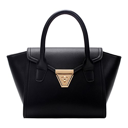 Grand sac de simplicité noir pour femme - Sac d'aile léger contre le désordre
