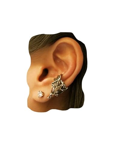 Dragon Ear Cuff Bronze Dragon Chevron Ear Cuff