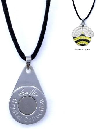 Bella Crystal Ladies Ball Marker Necklaces Black