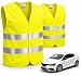 Chalecos Reflectantes para Coche Amarillo 2026 según ISO20471 – Chalecos de Seguridad para automóviles y Camiones para Seguridad en StVO – Accesorios para Coche (2 Chalecos de Seguridad Amarillos)