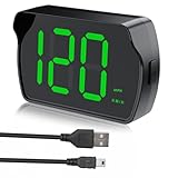 Digital GPS Speedometer Car MPH HUD, Heads up display, Real-Time Speedometer Car Suitable for Truck, SUV, Motorcycle, USB Plug & Play, LED Large Font - Clear & Accurate (MPH+KMH) - Image 1