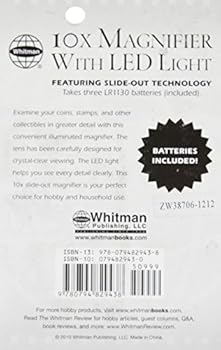 Paperback Whitman 10x Retractable Magnifier with Light Book
