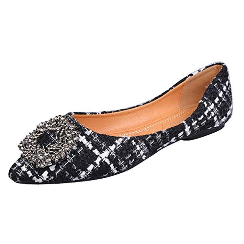 Comfort Slip On Shoes for Women Genuine Leather Ballet Flats Low Heeled Wedges Dress Shoes