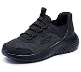 Skechers Kids Bounder - Brisk-Burst Sneaker, Black/Black, 1 Little Kid