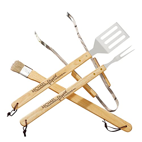 Set de utensilios para parrilla personalizados miniatura 1