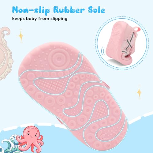 Image of Scurtain Baby Shoes Boy Girl First Walking Shoe Infant Crib Breathable Sneakers Lightweight Barefoot Shoes for Babies