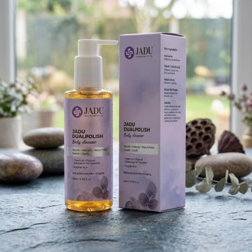 Image of jadu health care Dual Polish Body Cleanser for Men & Women | Daily Body Wash for Clean & Refreshed Skin 200 ml Pack Of 2