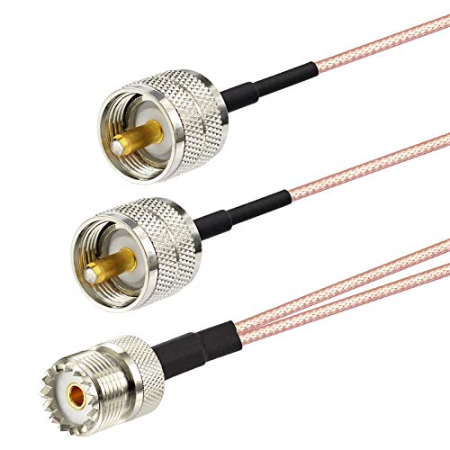 image for SUPERBAT UHF Splitter Cable SO239 to Dual PL-259 Cable Splitter Low Lo