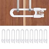 10 Pack Baby Sliding Cabinet Locks - Vmaisi Adjustable U Shaped Child Safety Locks,Childproof Latche
