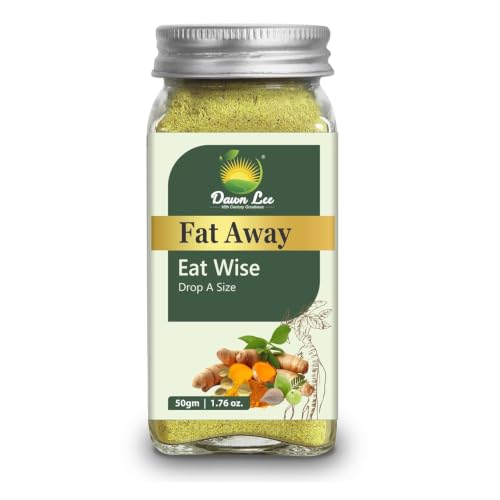 Dawn Lee Fat Away 50g | Healthy Weight Management Powder | Fat Burner for Weight Loss for Women and Men | With Garcinia Cambogia Fenugreek Powder Cinnamon Triphala