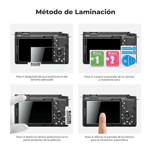 Ficha técnica K&F Concept Protector de Pantalla para Sony ZV-E1 A7 IV A6700 A7CII 3 PCS Protector de Pantalla Vidrio Templado 3 PCS Nivel de Zapata Caliente 1 PCS Paño de Limpieza - Fernando Cortés